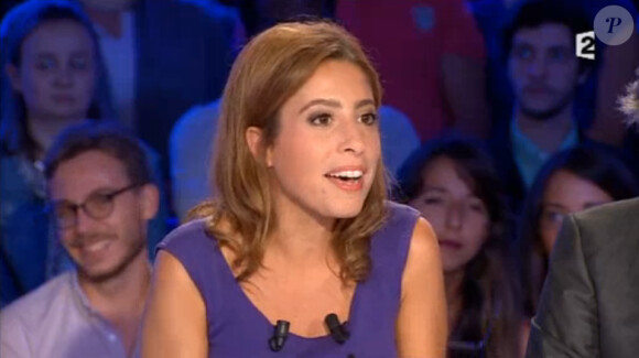 Léa Salamé dans On n'est pas couché le samedi 6 septembre 2014 sur France 2.