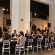Le roi Felipe VI et la reine Letizia d'Espagne au Musée automobile de Malaga le 5 septembre 2014 pour le dîner d'inauguration du XIXe Forum Espagne-Etats-Unis.