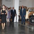 Le roi Felipe VI et la reine Letizia d'Espagne au Musée automobile de Malaga le 5 septembre 2014 pour le dîner d'inauguration du XIXe Forum Espagne-Etats-Unis.