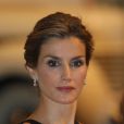 La reine Letizia d'Espagne à Malaga le 5 septembre 2014 pour une visite du Musée Picasso et l'inauguration du XIXe Forum Spain-Etats-Unis.