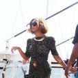 Beyoncé, Jay Z et leur fille Blue-Ivy ont visité le musée Picasso à Antibes. Le 9 septembre 2014.