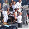 Jay Z et sa fille Blue Ivy retournent sur leur yacht après avoir visité le musée Picasso. Antibes, le 9 septembre 2014.