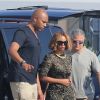Beyoncé retourne sur son yacht à l'issue d'une visite en famille au musée Picasso. Antibes, le 9 septembre 2014.