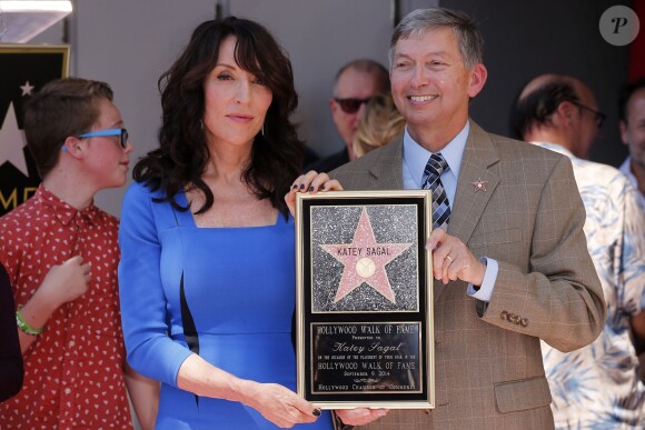 Katey Sagal reçoit son étoile sur le Hollywood Walk of Fame, à Los Angeles, le 9 septembre 2014