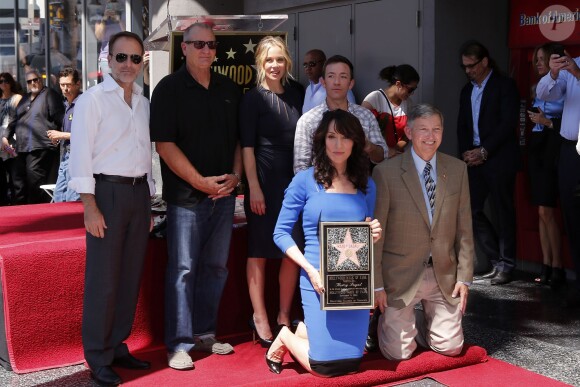John Landgraf, Ed O'Neill, Christina Applegate, David Faustino, Leron Gubler - Katey Sagal reçoit son étoile sur le Hollywood Walk of Fame, à Los Angeles, le 9 septembre 2014