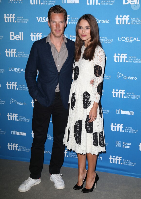 Benedict Cumberbatch, Keira Knightley à la conférence de presse du film "The Imitation Game" lors du Festival international du film de Toronto, le 9 septembre 2014. 