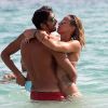 Federica Pellegrini et Filippo Magnini, amoureux lors de leurs congés à Formentera dans les Baléares, le 6 septembre 2014