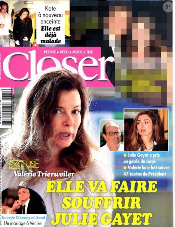 Magazine Closer en kiosques le vendredi 12 septembre 2014.