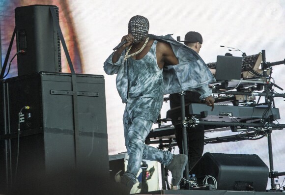 Kanye West lors du Wireless Festival. Birmingham, le 6 juillet 2014.