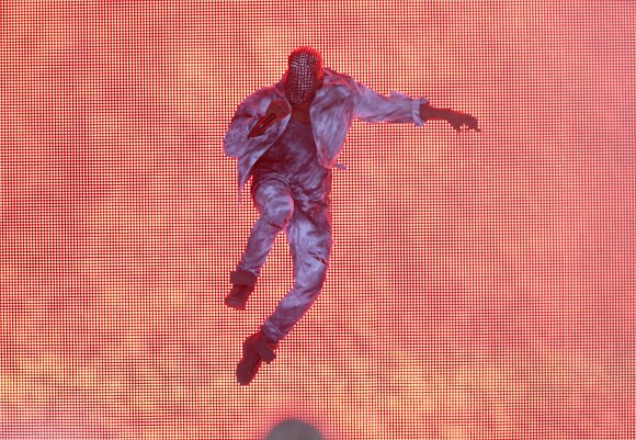 Kanye West lors du Wireless Festival à Londres. Le 4 juillet 2014.