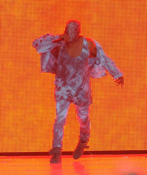 Kanye West en concert au Wireless Festival à Londres, le 4 juillet 2014.