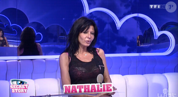 Nathalie dans la quotidienne de Secret Story 8, sur TF1, le vendredi 12 septembre 2014