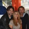 Sébastien Roch, Hélène Rollès et Patrick Puydebat au 16e Festival de la fiction TV, à La Rochelle, le vendredi 12 septembre 2014.