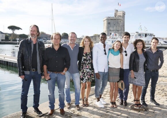 Le casting de la série Plus belle la vie, au 16e Festival de la fiction TV, à La Rochelle, le samedi 13 septembre 2014.