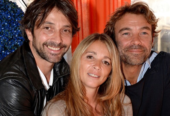 Sébastien Roch, Hélène Rollès et Patrick Puydebat au 16e Festival de la fiction TV, à La Rochelle, le vendredi 12 septembre 2014.