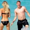 Bastian Schweinsteiger et Sarah Brandner en vacances à South Beach, à Miami, le 6 juin 2011.