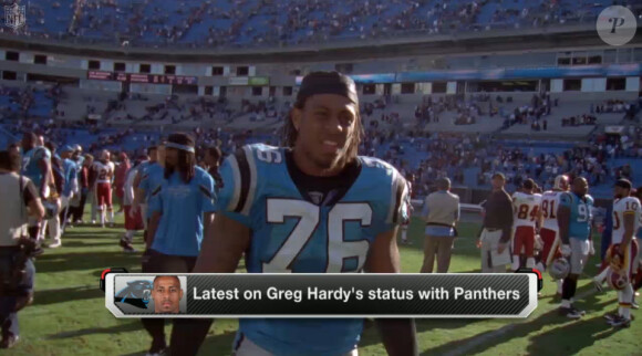 Greg Hardy, defensive end des Carolina Panthers en NFL, est au coeur d'une affaire de violences conjugales.