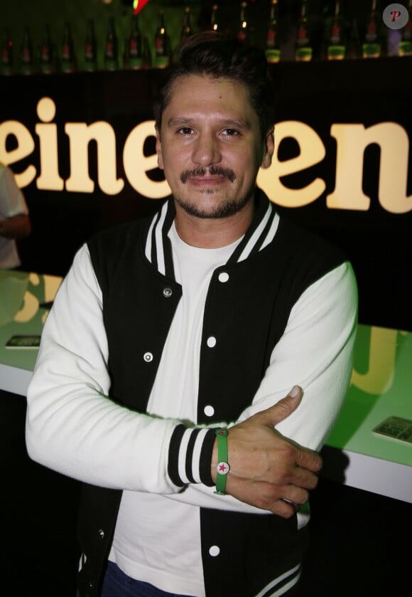 Matthias Van Khache lors de la soirée Heineken Open Your World à la Gaité Lyrique à Paris, le 16 septembre 2014