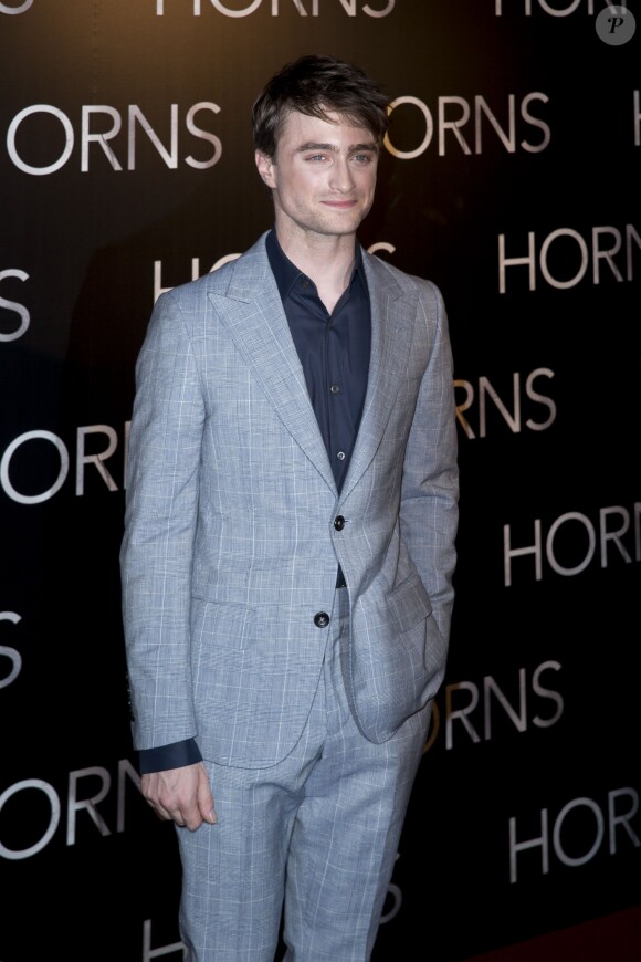 L'acteur Daniel Radcliffe - Avant première du film "Horns" au Gaumont Marignan à Paris le 16 septembre 2014.