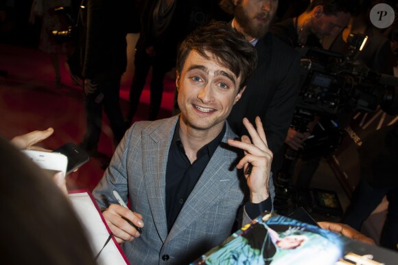 Daniel Radcliffe à l'avant première du film "Horns" au Gaumont Marignan à Paris le 16 septembre 2014.