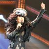 Cher, sur scène à Vancouver au Canada, le 27 juin 2014