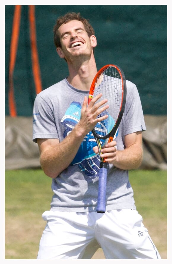 Andy Murray - Tournoi de Wimbledon à Londres le 1er juillet 2014.