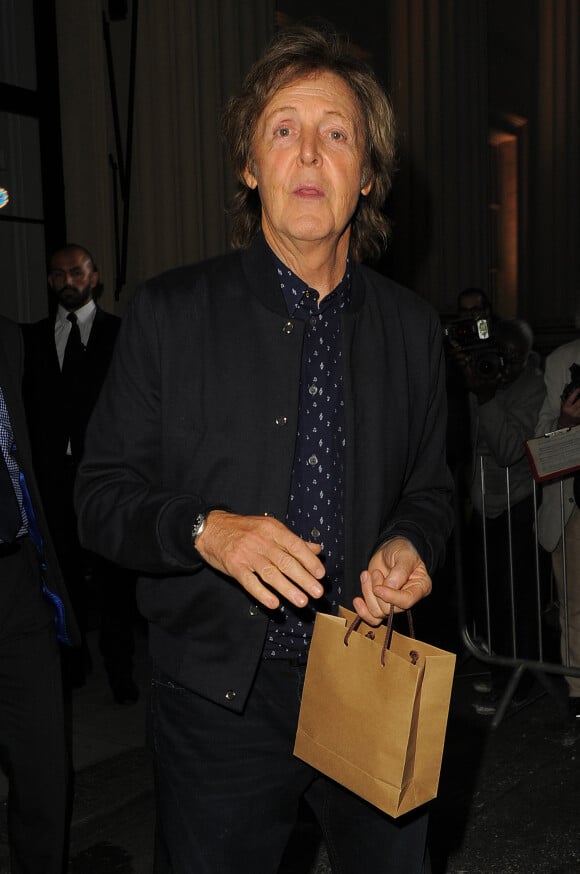 Paul McCartney lors de la fashion week à Londres, le 14 septembre 2014