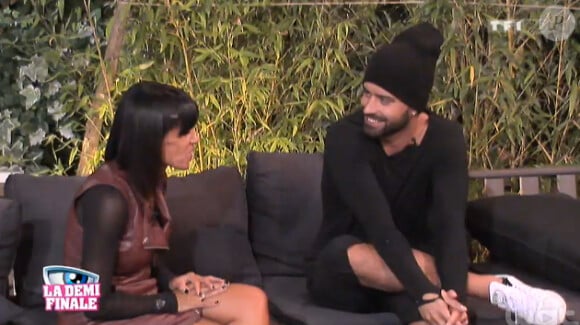 Fatyma et Vincent dans la quotidienne de Secret Story 8, le 18 septembre 2014, sur TF1