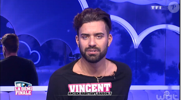 Vincent dans la quotidienne de Secret Story 8, le 18 septembre 2014, sur TF1