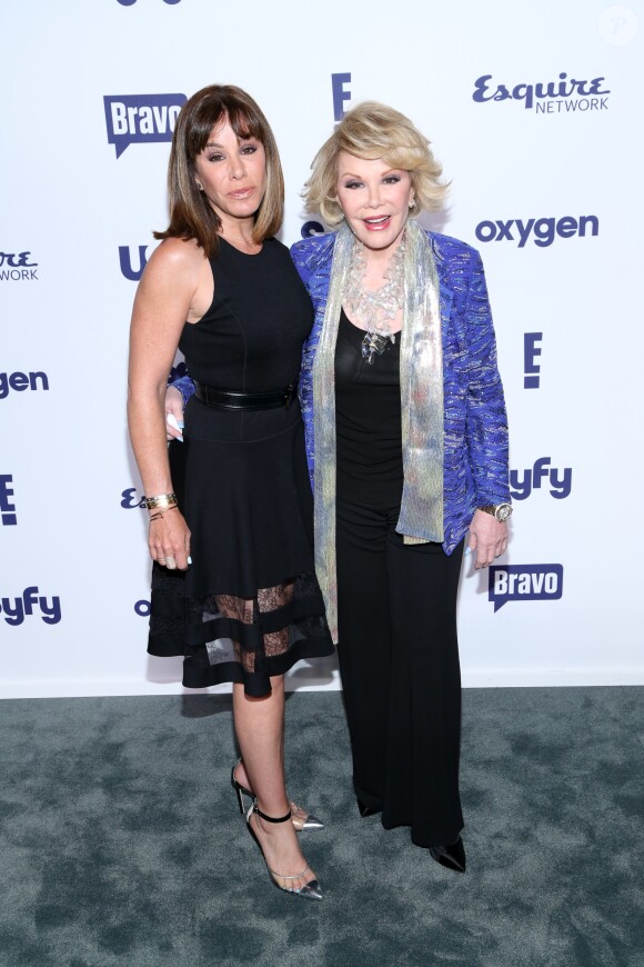 Joan Rivers et Melissa Rivers lors de la soirée "NBC Universal Cable Entertainment Upfronts" à New York, le 15 mai 2014