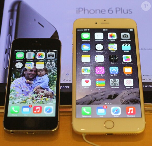 L'iPhone 6 a été dévoilé, photo pris à l'Apple Store de Place de l'Opera à Paris, le 19 septembre 2014