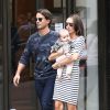 Tamara Ecclestone, son mari Jay Rutland et leur adorable fillette Sophia à Paris le 20 septembre 2014