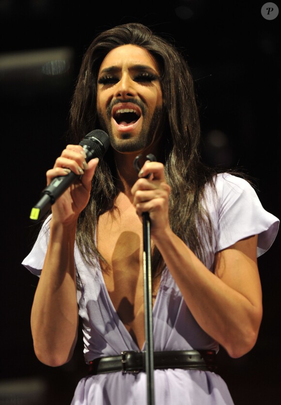 Conchita Wurst, sublime diva lors de la Manchester Pride, le 24 août 2014 à Manchester