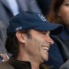 Anthony Delon au match de football entre le Psg et Lyon au Parc des Princes à Paris le 21 septembre 2014.