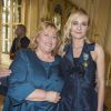 Diane Kruger et sa mère Maria-Theresa Heidkrüger - Remise de la médaille des Arts et des Lettres à Diane Kruger au ministère de la Culture à Paris le 22 septembre 2014.