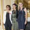 Michèle Fitoussi, Fleur Pellerin et Diane Kruger - Remise de la médaille des Arts et des Lettres à Diane Kruger au ministère de la Culture à Paris le 22 septembre 2014.