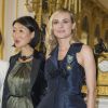 Diane Kruger et Fleur Pellerin - Remise de la médaille des Arts et des Lettres à Diane Kruger au ministère de la Culture à Paris le 22 septembre 2014.