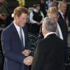 Le prince Harry arrivant pour la cérémonie des 10e WellChild Awards, le 22 septembre 2014 au Hilton de Londres, remis par l'association WellChild qui soutient les enfants malades, dont il est le parrain depuis 2007.