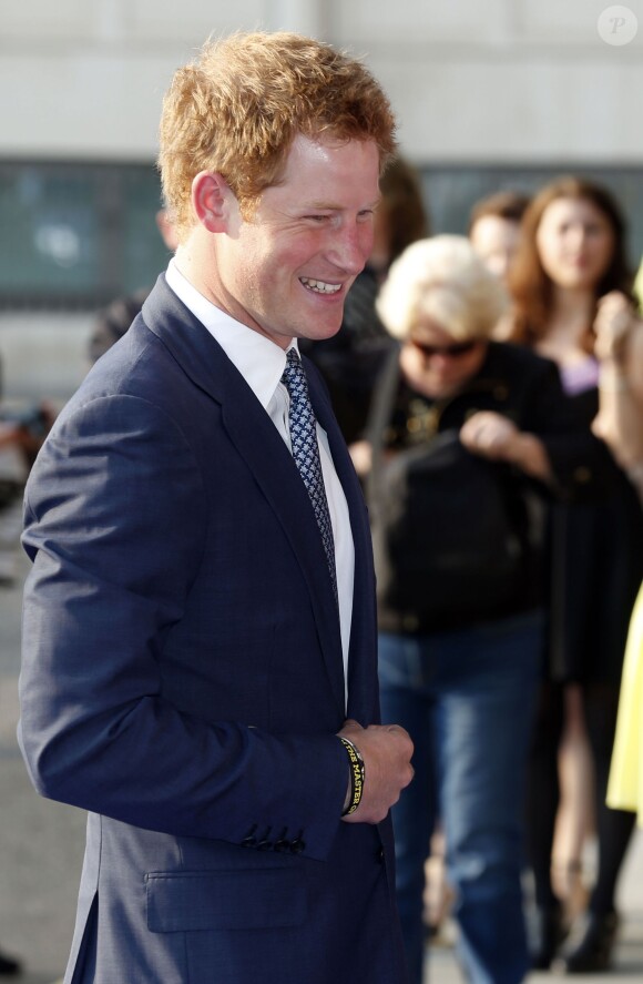Le prince Harry lors de la cérémonie des 10e WellChild Awards, le 22 septembre 2014 au Hilton de Londres, remis par l'association WellChild qui soutient les enfants malades, dont il est le parrain depuis 2007.