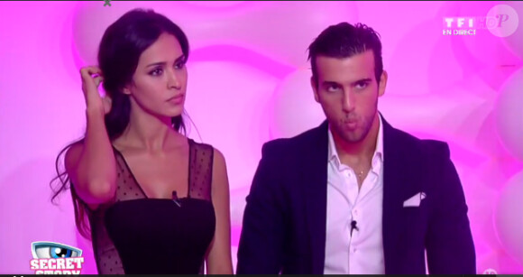 Leila et Aymeric dans l'hebdo de Secret Story 8, sur TF1, le vendredi 25 juillet 2014