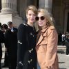 Céline Sallette et Camille Seydoux arrivent au Grand Palais pour assister au défilé Carven printemps-été 2015. Paris, le 25 septembre 2014.