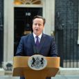  David Cameron commentant devant sa résidence du 10 Downing Street le 19 septembre 2014 l'issue du référendum sur l'indépendance de l'Ecosse. 