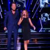 Vincent Cerutti et Sandrine Quétier lors du premier prime de Danse avec les stars 5 sur TF1, le samedi 27 septembre 2014