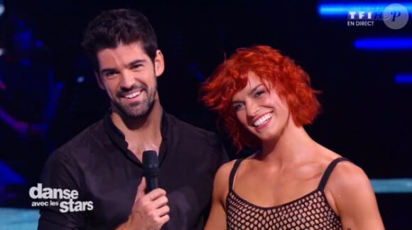 Miguel Angel Munoz et Fauve Hautot dans Danse avec les stars 5, sur TF1, le samedi 27 septembre 2014