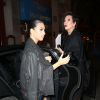 Kim Kardashian et sa mère Kris Jenner arrivent au restaurant Davé à Paris, le 28 septembre 2014.