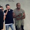 Kanye West lors du défilé Céline printemps-été 2015 au Tennis Club de Paris. Le 28 septembre 2014.