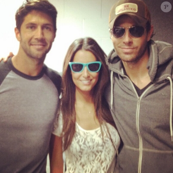 Ana Boyer et son amoureux Fernando Verdasco après un concert de son dmi-frère Enrique Iglesias - juin 2014. 