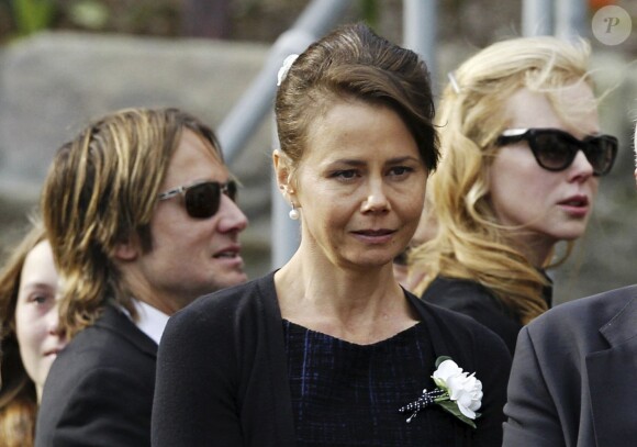 Les obsèques du père de Nicole Kidman, Antony, à North Shore près de Sydney en Australie, en l'église Saint-François-Xavier, le 19 septembre 2014 : Antonia, soeur cadette de l'actrice.