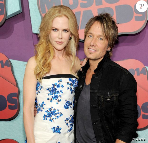Nicole Kidman et son mari Keith Urban aux CMT Music Awards à Nashville, le 4 juin 2014