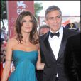  Elisabetta Canalis et George Clooney &agrave; Venise en 2009. 